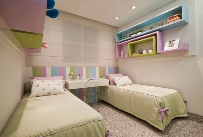 Полки над кроватью: 50+ фото, современные идеи для спальни и детской