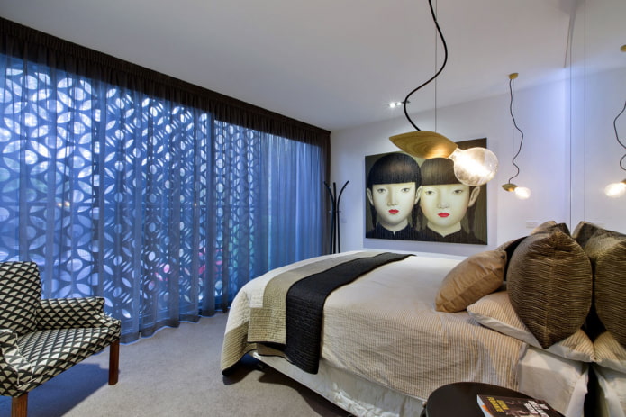 Тюль в спальне: 70+ фото в интерьере, избранные идеи и примеры оформления окна