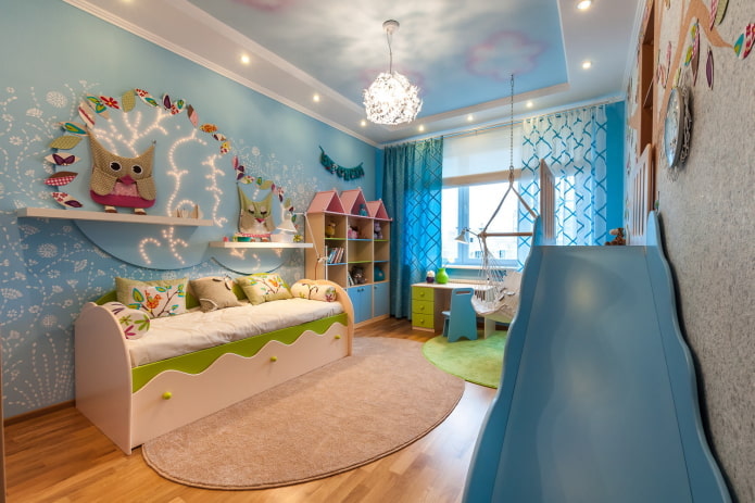 Детская комната 12 кв м (фото идеи для девочек и мальчиков)