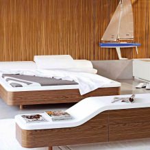 Дизайн интерьера спальни в морском стиле