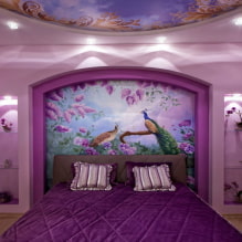 Спальня в фиолетовых тонах: 45 фото, оттенки и сочетания цвета