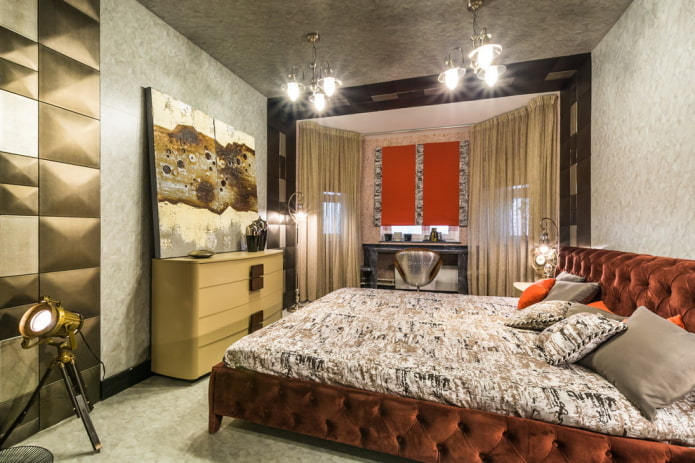 Дизайн спальни с балконом: 55 реальных фото и варианты зонирования