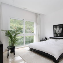 Черно-белая спальня: 50+ фото в интерьере, идеи дизайна