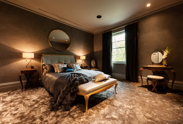 Спальня в коричневом цвете: 55 фото, гид по дизайну