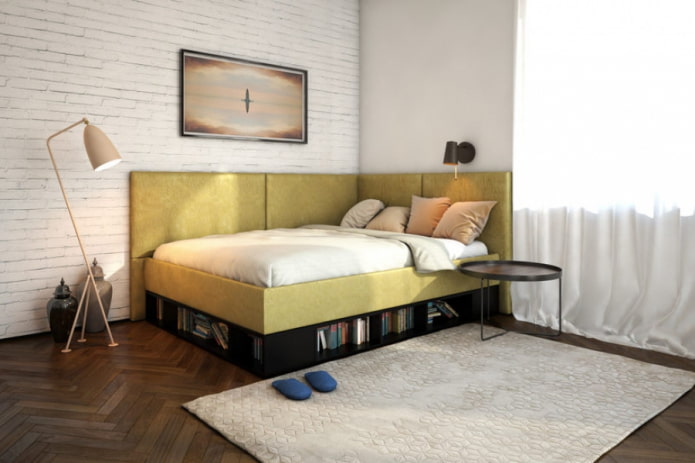 Кровати с мягким изголовьем: 60+ фото в интерьере, идеи для спальни и детской