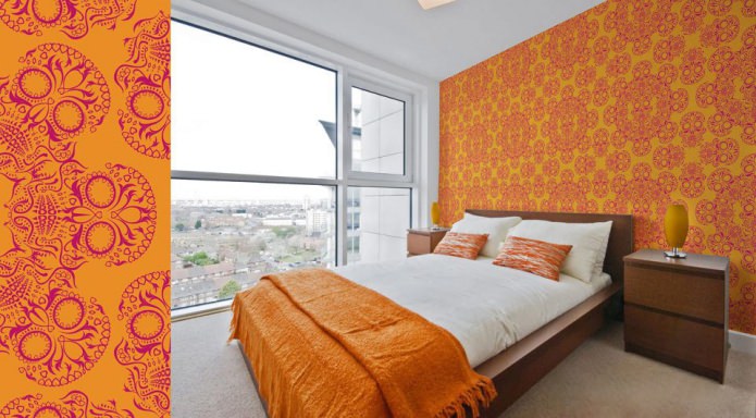Оранжевая спальня: 55 ярких и позитивных идей, фото в интерьере