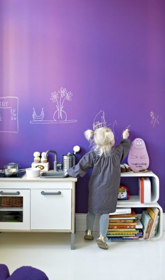Грифельная краска в интерьере (32 фото) – особенности и варианты использования