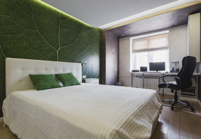 Зеленая спальня: 70+ фото, идеи современного дизайна