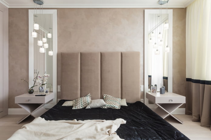 [60+ фото] Зеркало в спальне: правила расположения по фен-шуй, дизайн, декор и цвет рам