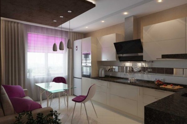 Кухня 16 кв. м. - лучшие идеи планировки, варианты зонирования и обустройстваВарианты планировки и дизайна