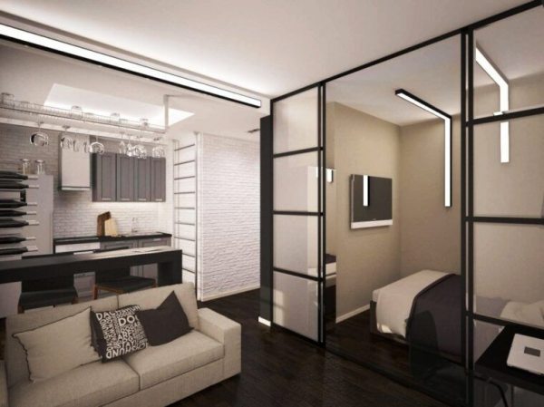 Спальня, совмещенная с гостиной: идеи, примеры зонирования и особенности комнаты 2 в 1Варианты планировки и дизайна
