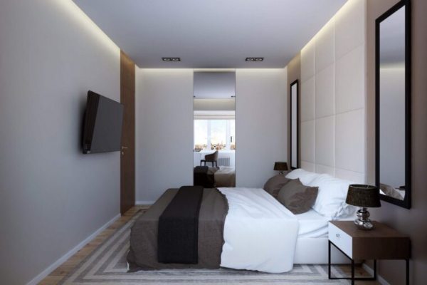 Спальня 17 кв. м.: особенности оформления и идеи красивого дизайна типовых спаленВарианты планировки и дизайна