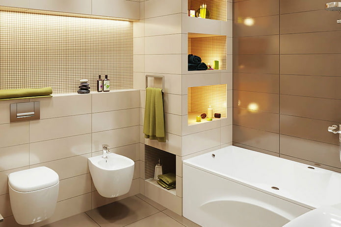 Освещение в ванной комнате: фото примеры, правила организации
