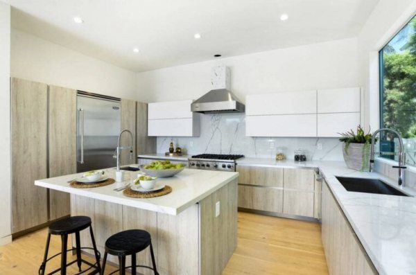 Г-образная кухня: планировка, дизайн, зонирования + фото идей сочетания по цвету и стилюВарианты планировки и дизайна