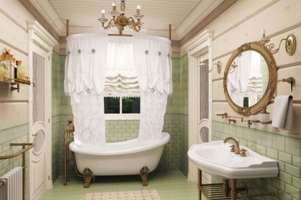 Ванная в стиле Прованс: 160 фото оформления дизайна интерьераВарианты планировки и дизайна