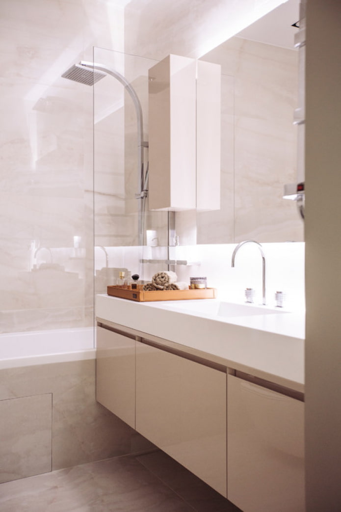 Дизайн светлой ванной комнаты: 34 фото в интерьере