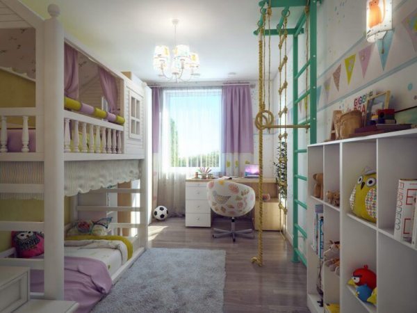 Детская 15 кв. м.: планировка комнаты с примерами обустройства и дизайнаВарианты планировки и дизайна