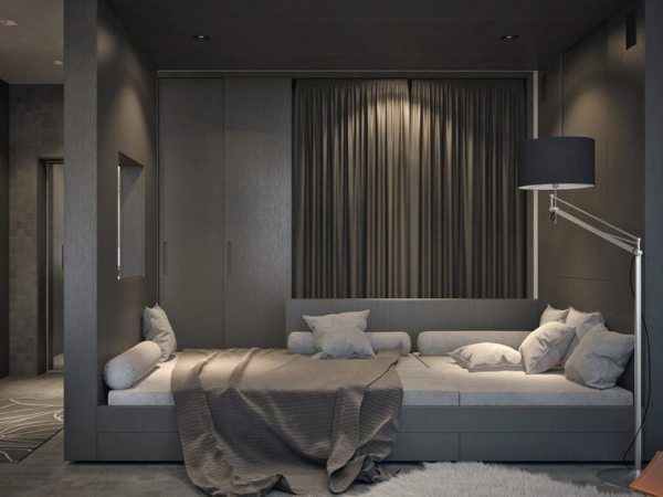 Спальня в квартире студии: актуальные идеи планировки и зонирования (130 фото)Варианты планировки и дизайна