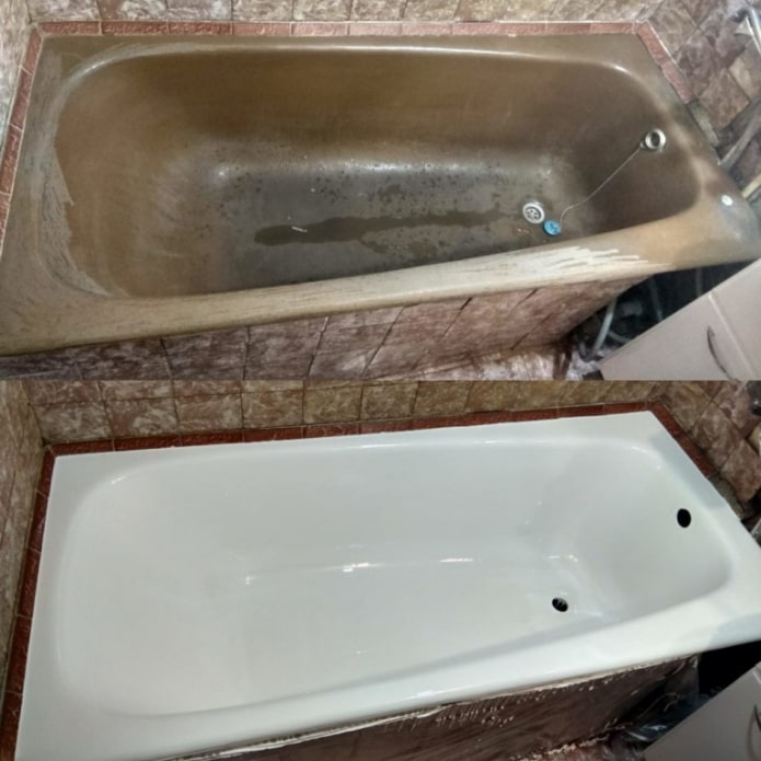 Как быстро вернуть убитой ванне прежний вид? - инструкция с фото до и после