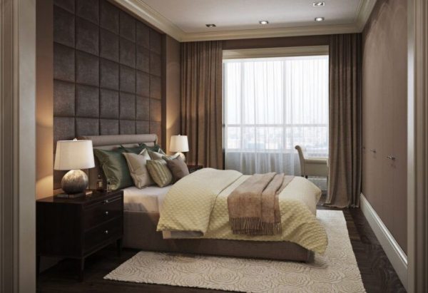 Спальня 17 кв. м.: особенности оформления и идеи красивого дизайна типовых спаленВарианты планировки и дизайна