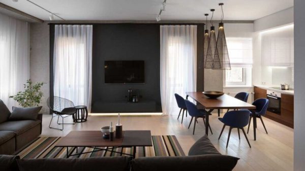 Гостиная в стиле минимализм: лучшие варианты интерьера и особенности стиляВарианты планировки и дизайна