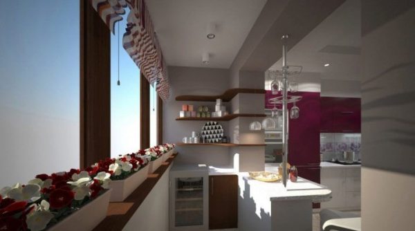 Планировка кухни с балконом: особенности дизайна и зонирования (100 фото)Варианты планировки и дизайна