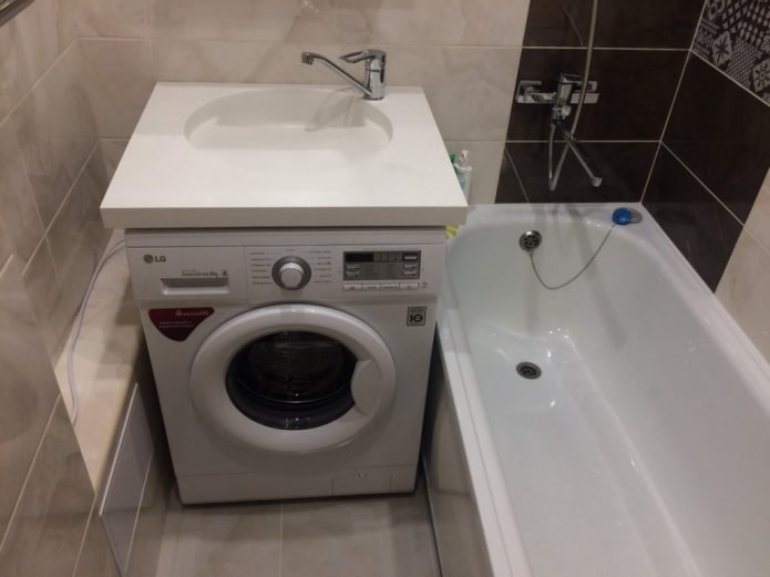 Как вместить стиральную машинку в маленькой ванной (8 вариантов) 
