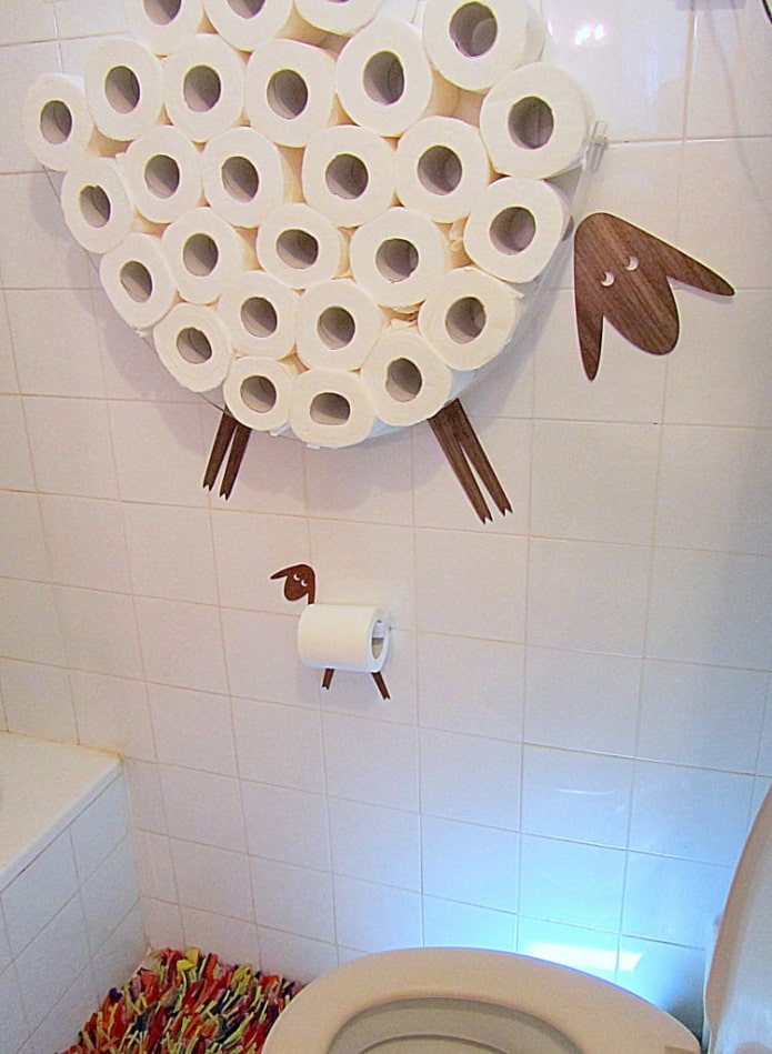 14 оригинальных идей для хранения туалетной бумаги (27 фото)
