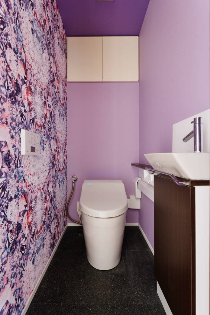 Фиолетовая и сиреневая ванная: 40+ фото в интерьере, идеи дизайна
