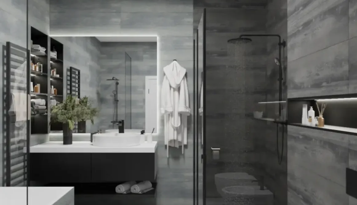 Сучасний дизайн душової кімнати