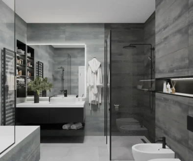 Сучасний дизайн душової кімнати Сучасний дизайн душової кімнати